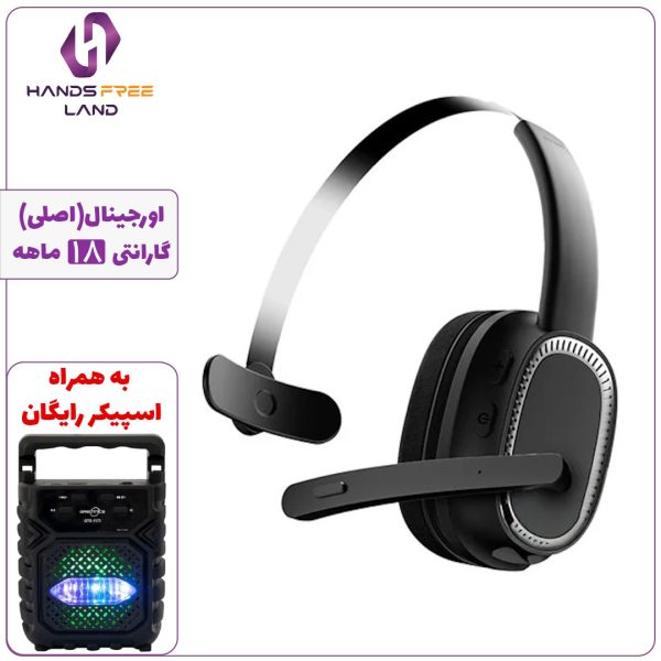 هدفون بیسیم تک گوش PORODO ENC WIRELESS WORK HEADPHONE